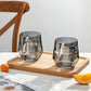 Amber hexagonales Glasbecher