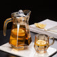 Amber hexagonales Glasbecher