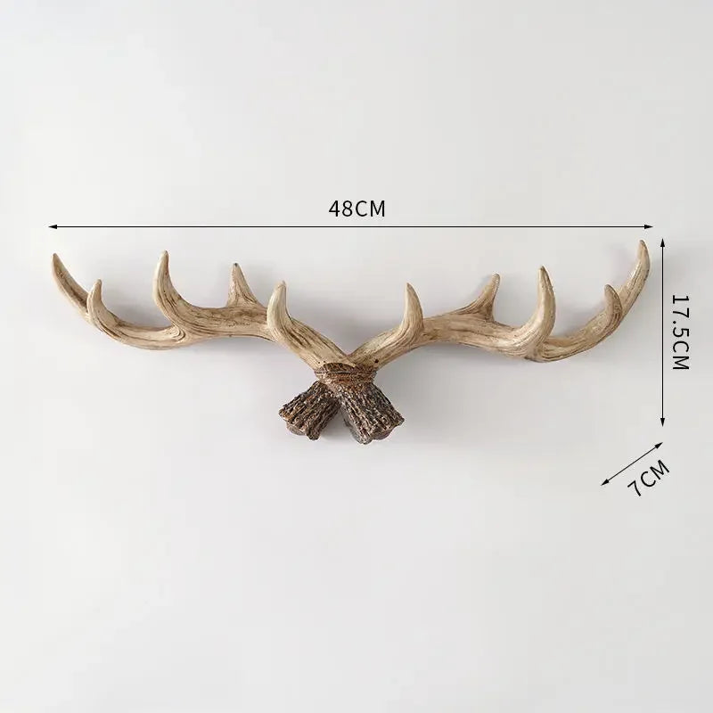Geweihgarderobe - Ländlich - Stimmungsvolle Garderobe - Hirschgeweih - Flur