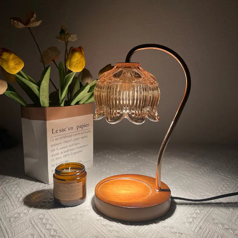 Frendorf | Luminara CrystalGlow – Elegante Tischlampe mit einzigartigem Glasdesign