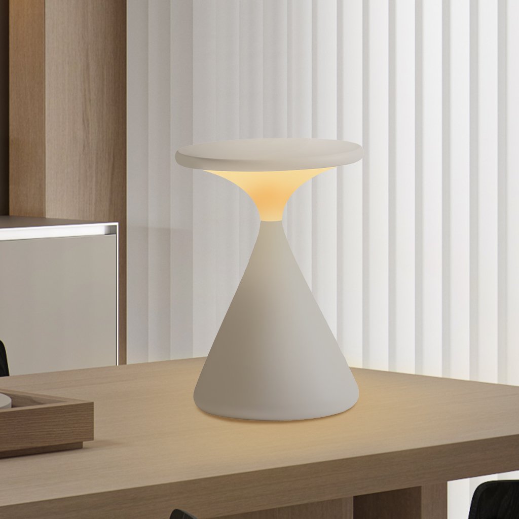Frendorf | Aeron Hourglass Akku Tischleuchte | Dimmbare LED Tischlampe Ohne Kabel