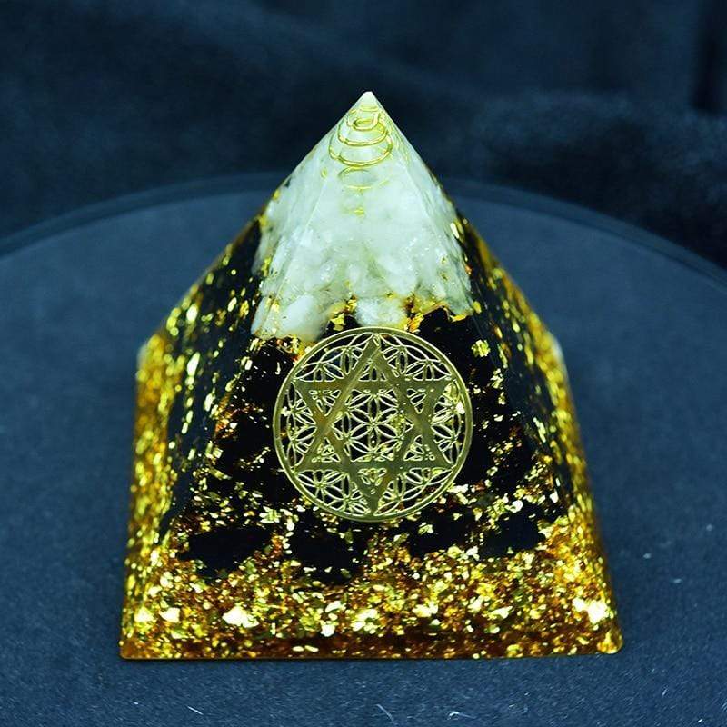 Frendorf | Anahata Chakra Lebensblume Kristall Obsidian