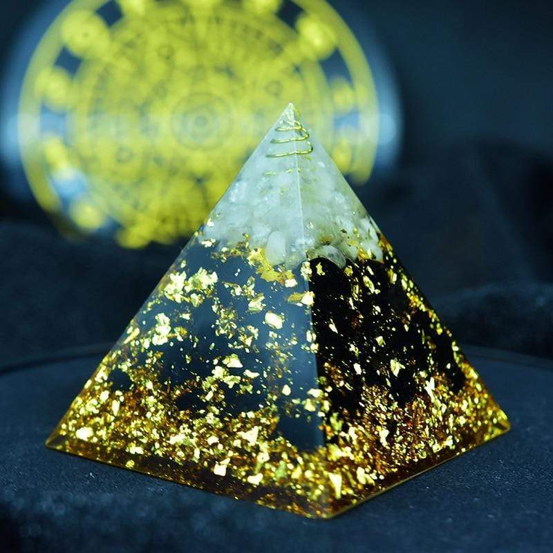 Frendorf | Anahata Chakra Lebensblume Kristall Obsidian