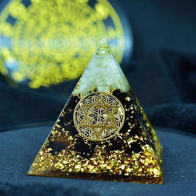 Frendorf | Anahata Chakra Lebensblume Kristall Obsidian