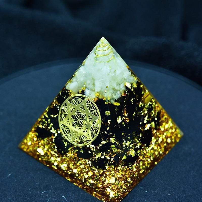 Frendorf | Anahata Chakra Lebensblume Kristall Obsidian