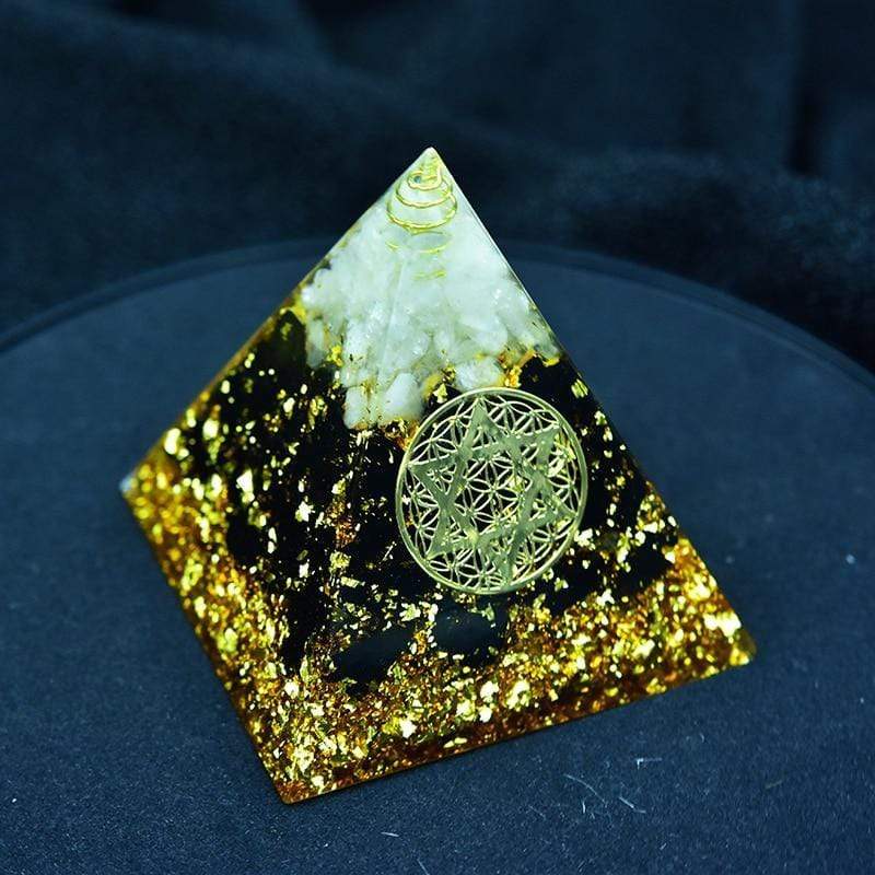 Frendorf | Anahata Chakra Lebensblume Kristall Obsidian