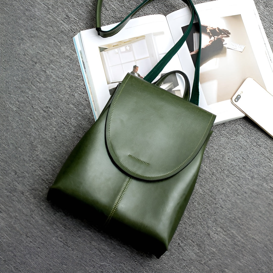 Frendorf | Anniene Bag - Modischer Luxuriöser Leder Laptop Rucksack für Frauen