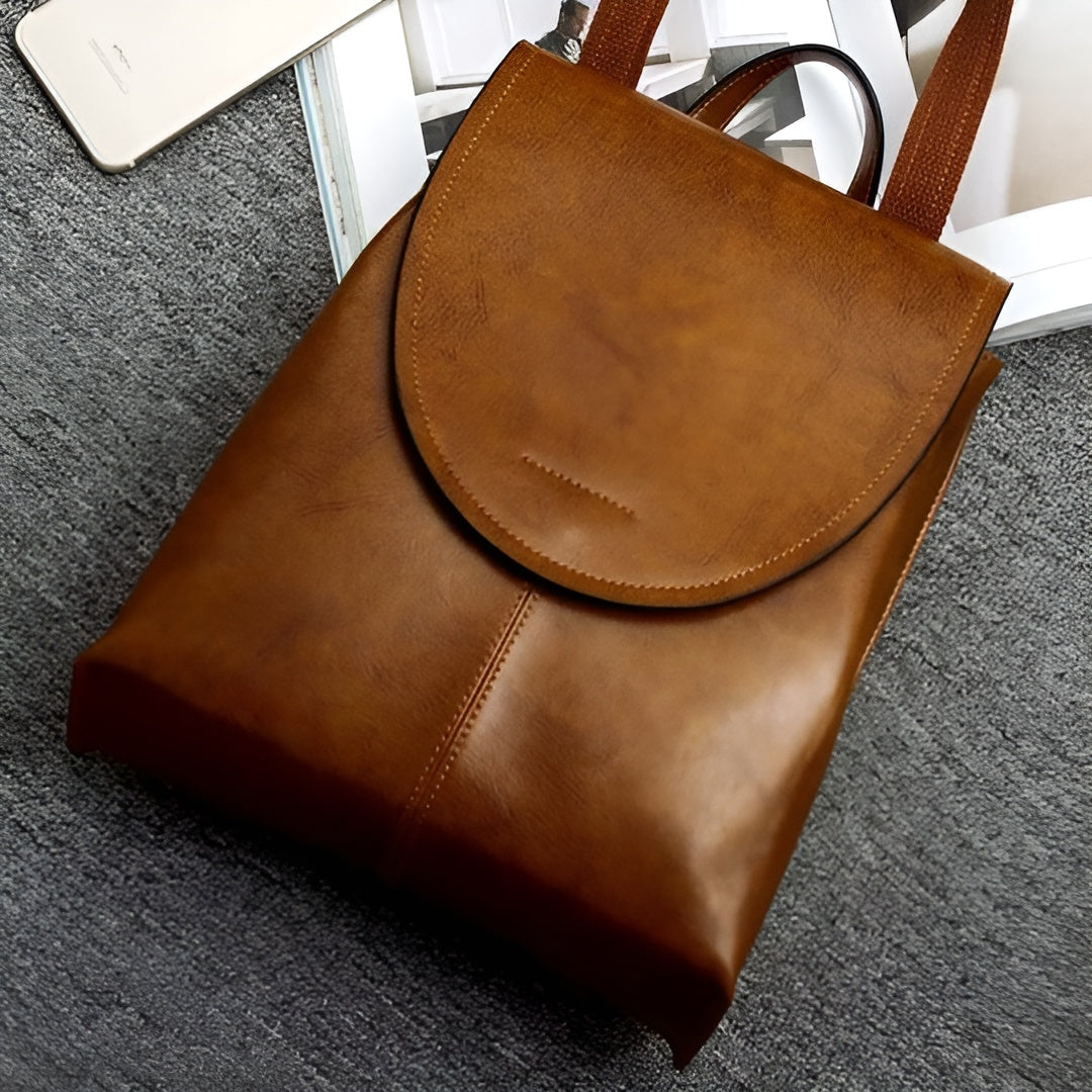 Frendorf | Anniene Bag - Modischer Luxuriöser Leder Laptop Rucksack für Frauen
