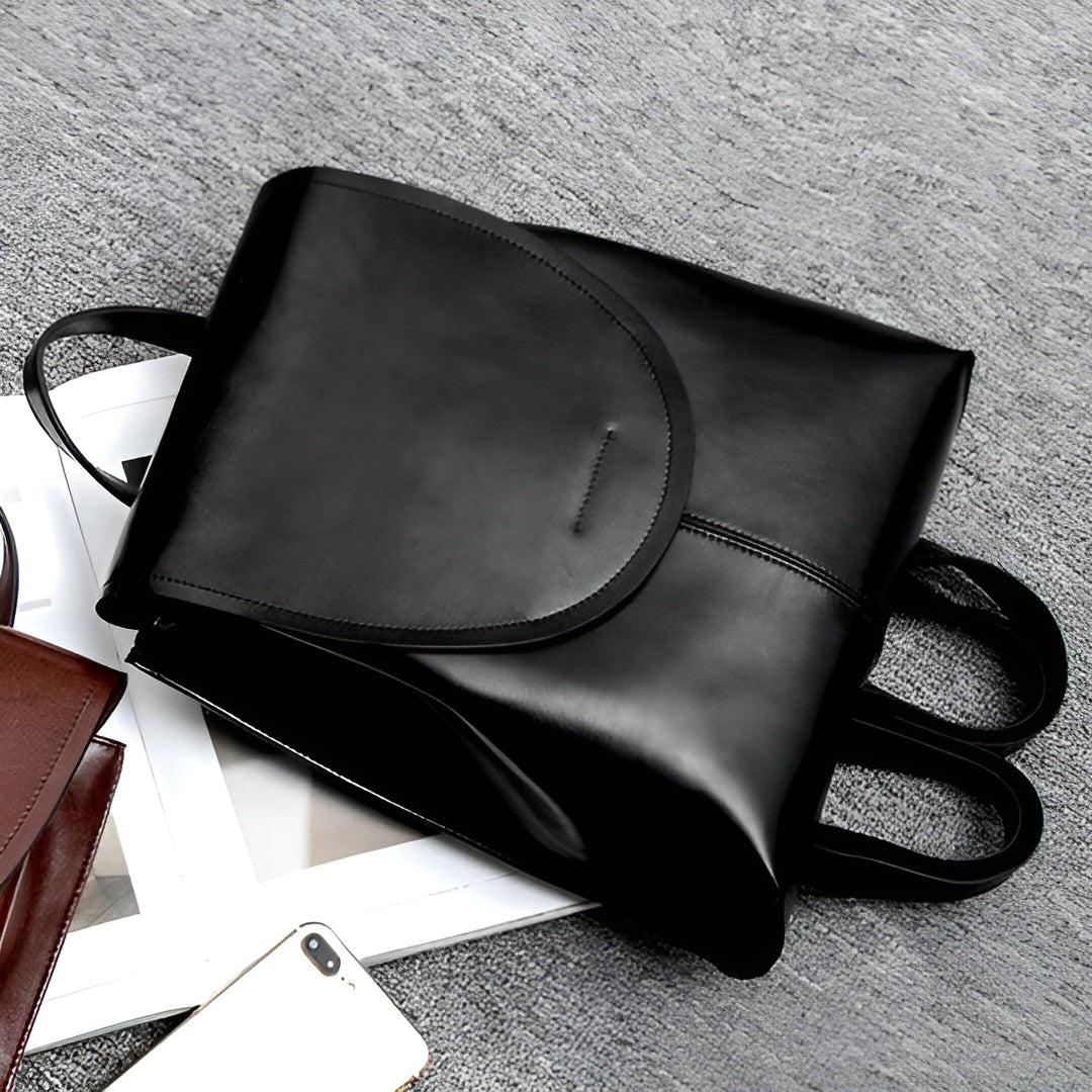 Frendorf | Anniene Bag - Modischer Luxuriöser Leder Laptop Rucksack für Frauen
