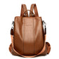 Frendorf | Diebstahlsicherer Lederrucksack für Damen im Vintage-Stil