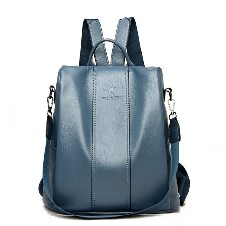 Frendorf | Diebstahlsicherer Lederrucksack für Damen im Vintage-Stil