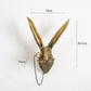 Antik Bronze Harz Tier Anhänger Goldenes Reh Kopf Wand Lagerhaken Hintergrund Wand Zubehör Dekorative Figuren