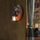 Frendorf | Antike Holz Landhaus Stil Wandlampe