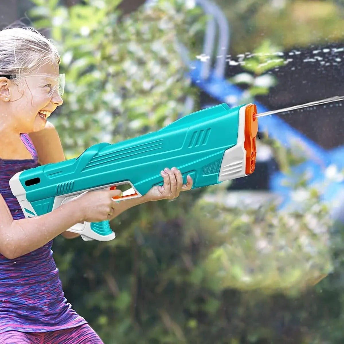 Frendorf | Elektrische Wasserpistole mit Akku – für starke Wasserstrahlen & langen Spielspaß