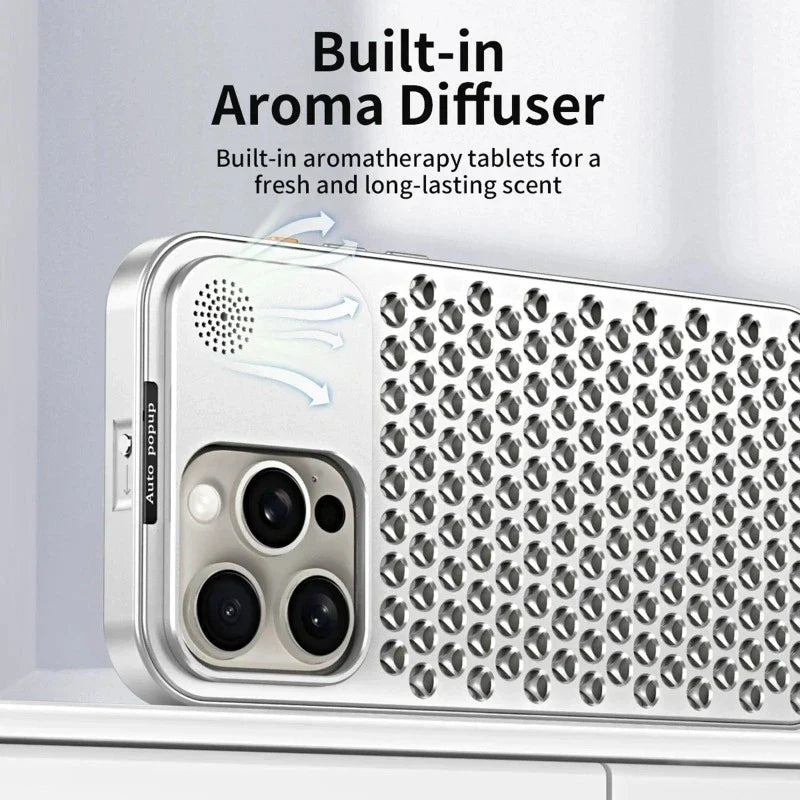 Frendorf | Aroma Diffuser Wärmeableitung Robustes Metall Handyhülle Für iPhone