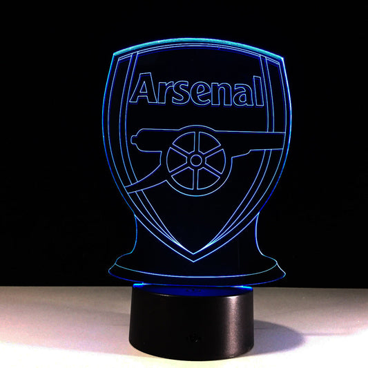 Fußball Arsenal 3D-Optische Illusionslampe