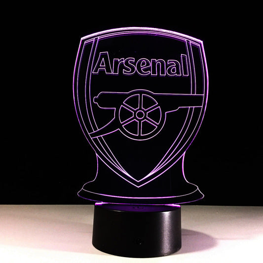 Fußball Arsenal 3D-Optische Illusionslampe