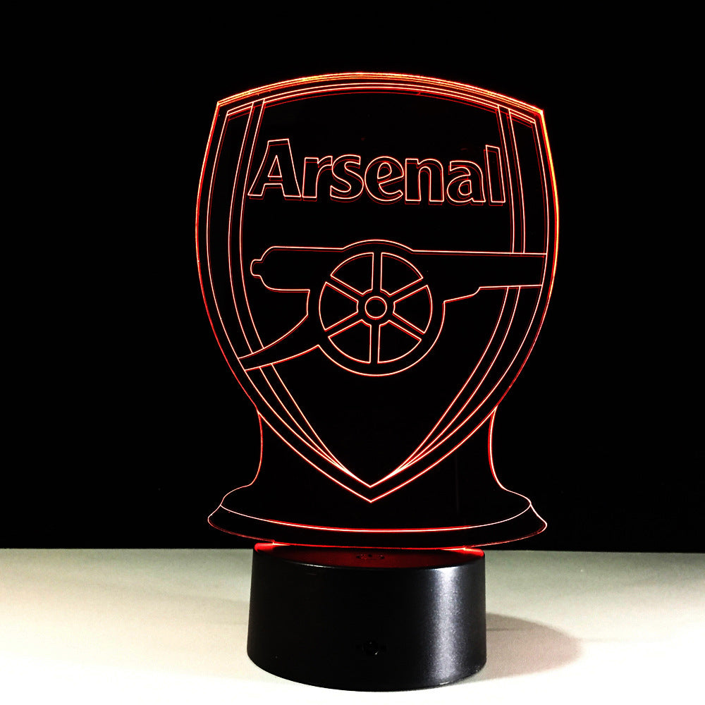 Fußball Arsenal 3D-Optische Illusionslampe