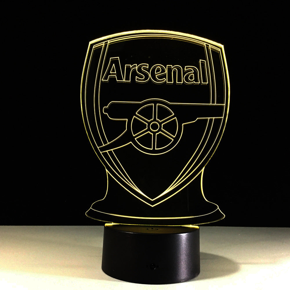 Fußball Arsenal 3D-Optische Illusionslampe