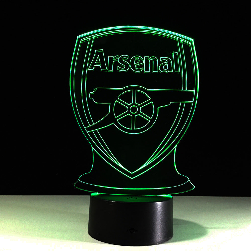 Fußball Arsenal 3D-Optische Illusionslampe