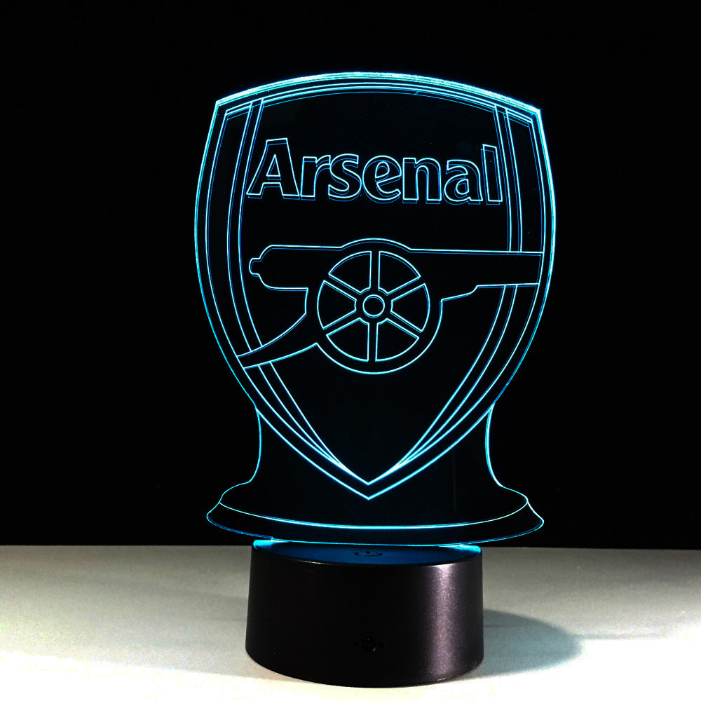 Fußball Arsenal 3D-Optische Illusionslampe