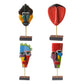 Kunsthandwerk Gesicht Statue Modell Figur Skulptur Zuhause Wohnzimmer Kunst Ornamente