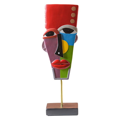 Kunsthandwerk Gesicht Statue Modell Figur Skulptur Zuhause Wohnzimmer Kunst Ornamente