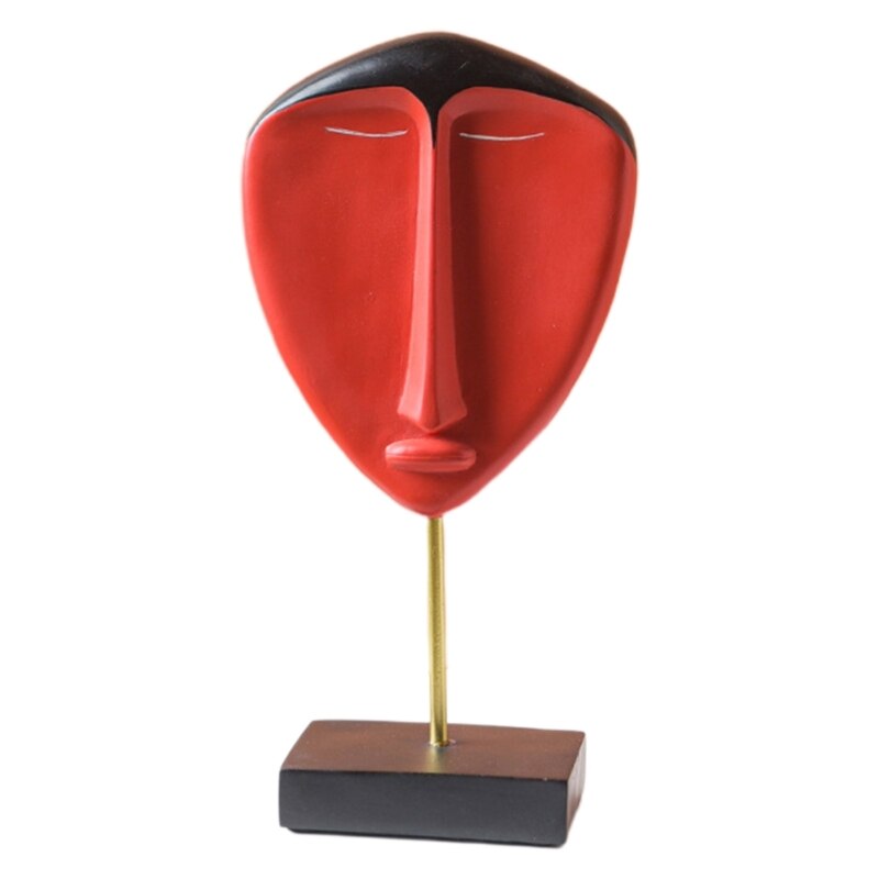 Kunsthandwerk Gesicht Statue Modell Figur Skulptur Zuhause Wohnzimmer Kunst Ornamente