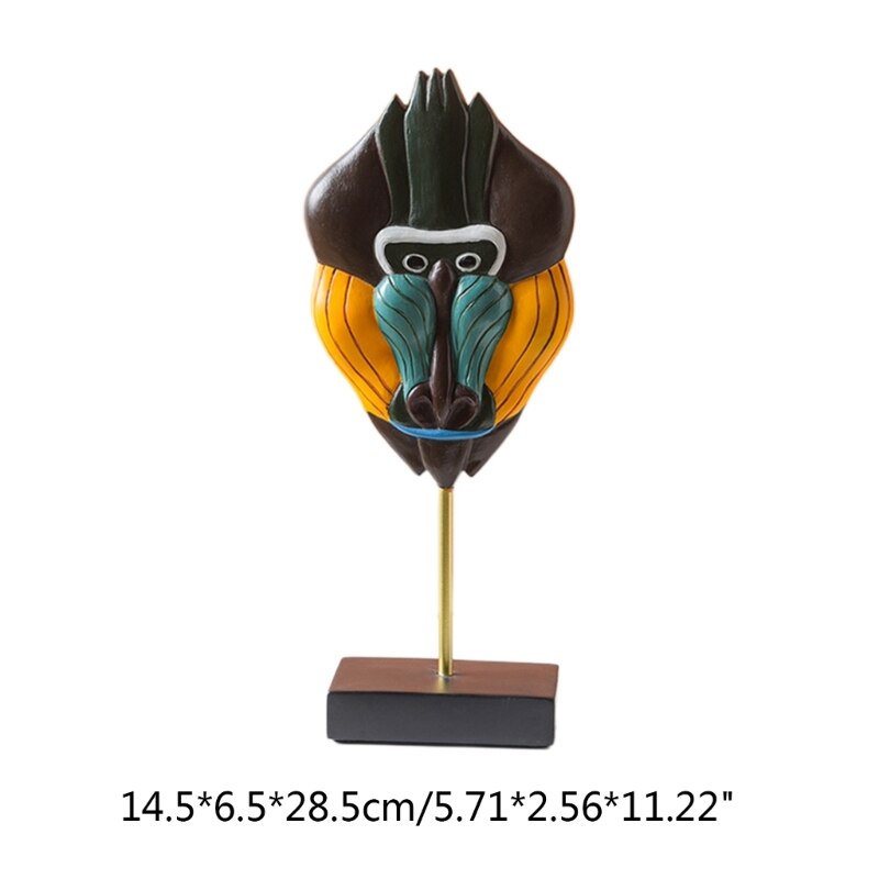 Kunsthandwerk Gesicht Statue Modell Figur Skulptur Zuhause Wohnzimmer Kunst Ornamente