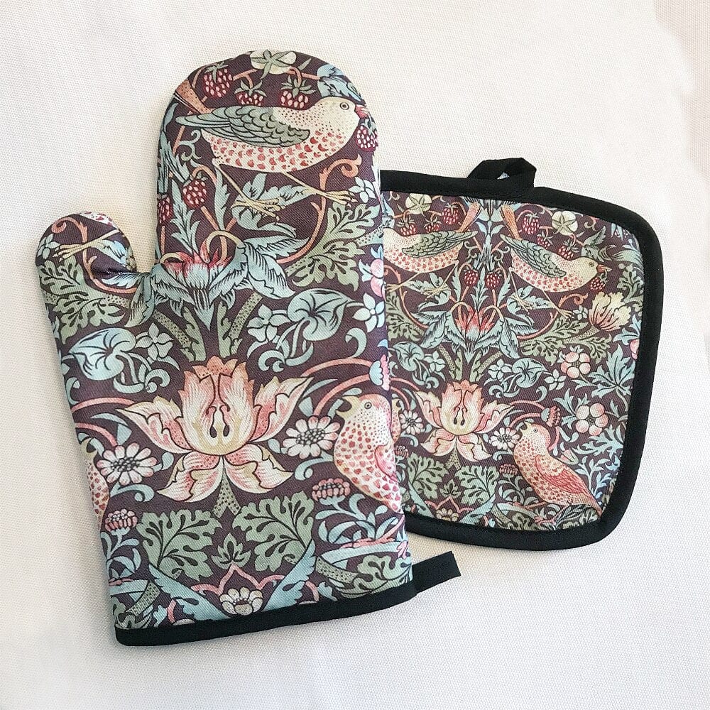 Frendorf | Art Floral Pflanzenmuster Ofenhandschuh