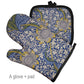 Frendorf | Art Floral Pflanzenmuster Ofenhandschuh