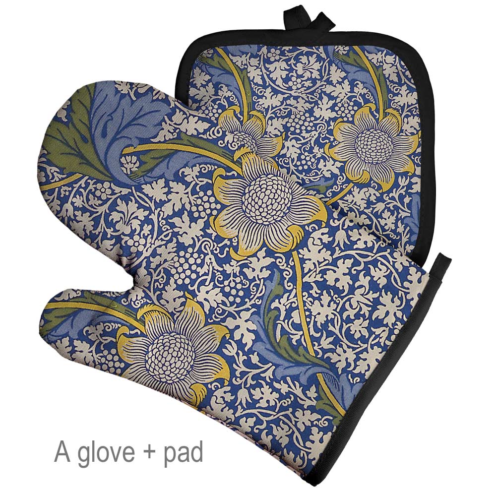 Frendorf | Art Floral Pflanzenmuster Ofenhandschuh