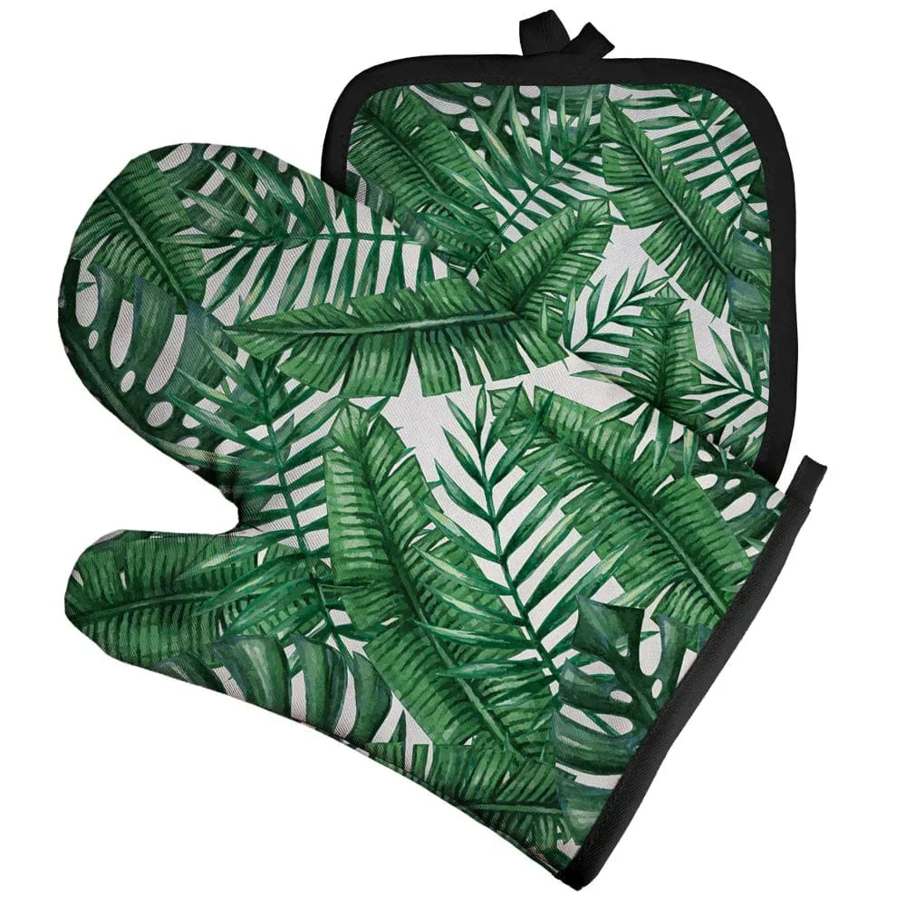 Frendorf | Art Floral Pflanzenmuster Ofenhandschuh