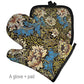 Frendorf | Art Floral Pflanzenmuster Ofenhandschuh