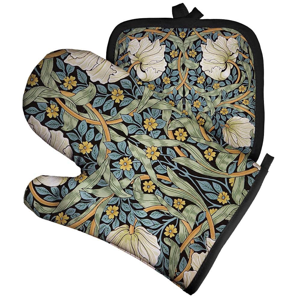 Frendorf | Art Floral Pflanzenmuster Ofenhandschuh