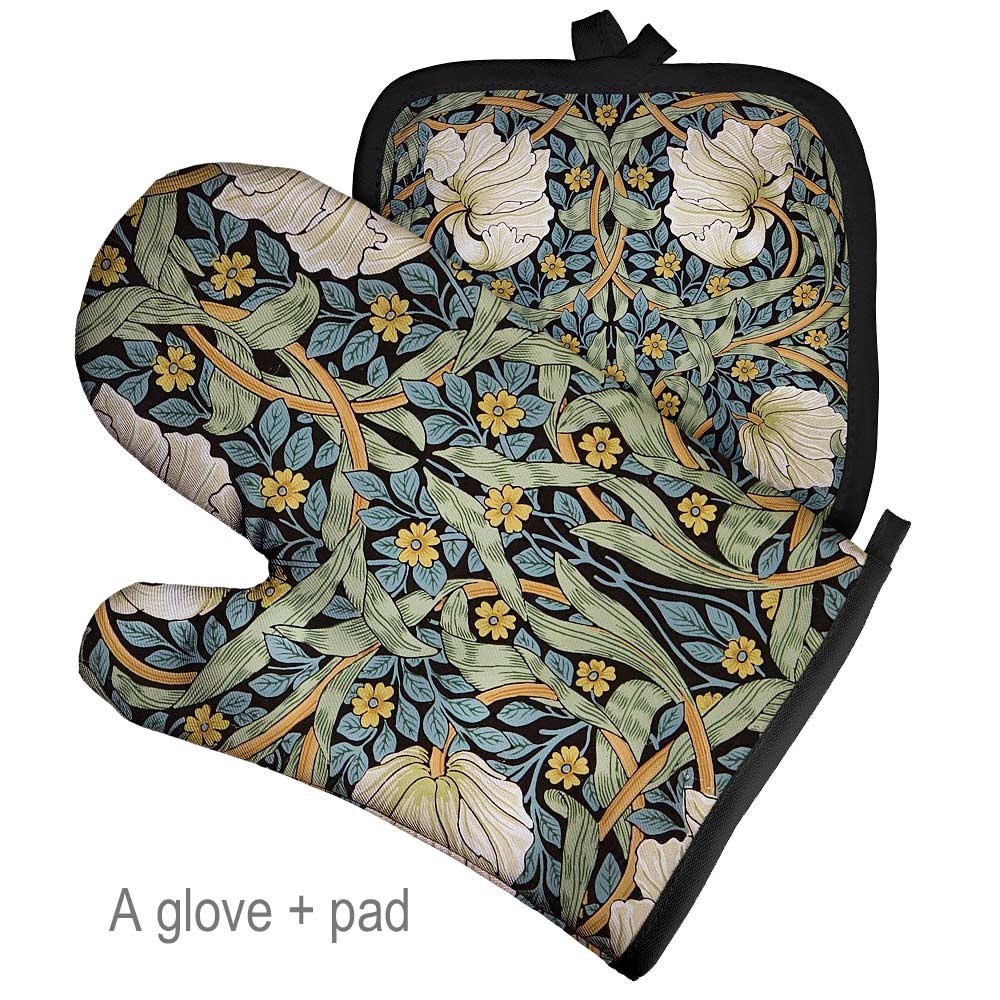 Frendorf | Art Floral Pflanzenmuster Ofenhandschuh