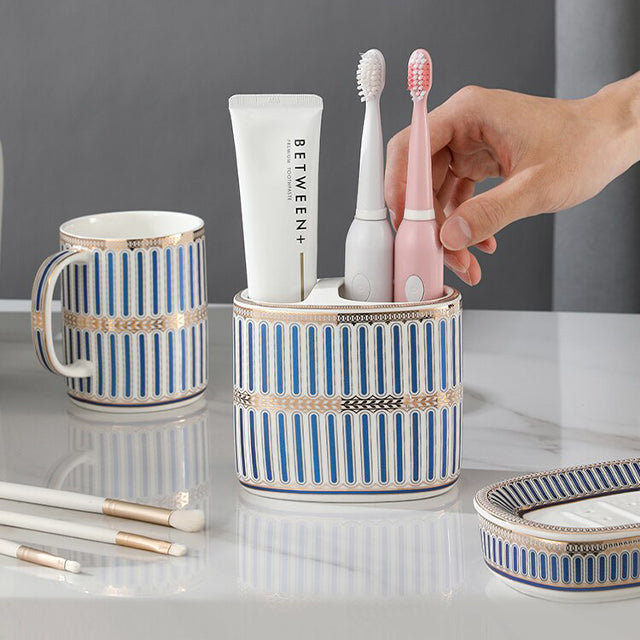 Luxuriöser Art Deco Badezimmer-Accessoireshalter