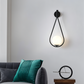 Frendorf | ArtLoop Wandleuchte - Teardrop Frosted Glass Wandlampe - Sphere Wandlampe Design - Artistic Wandleuchten LED
