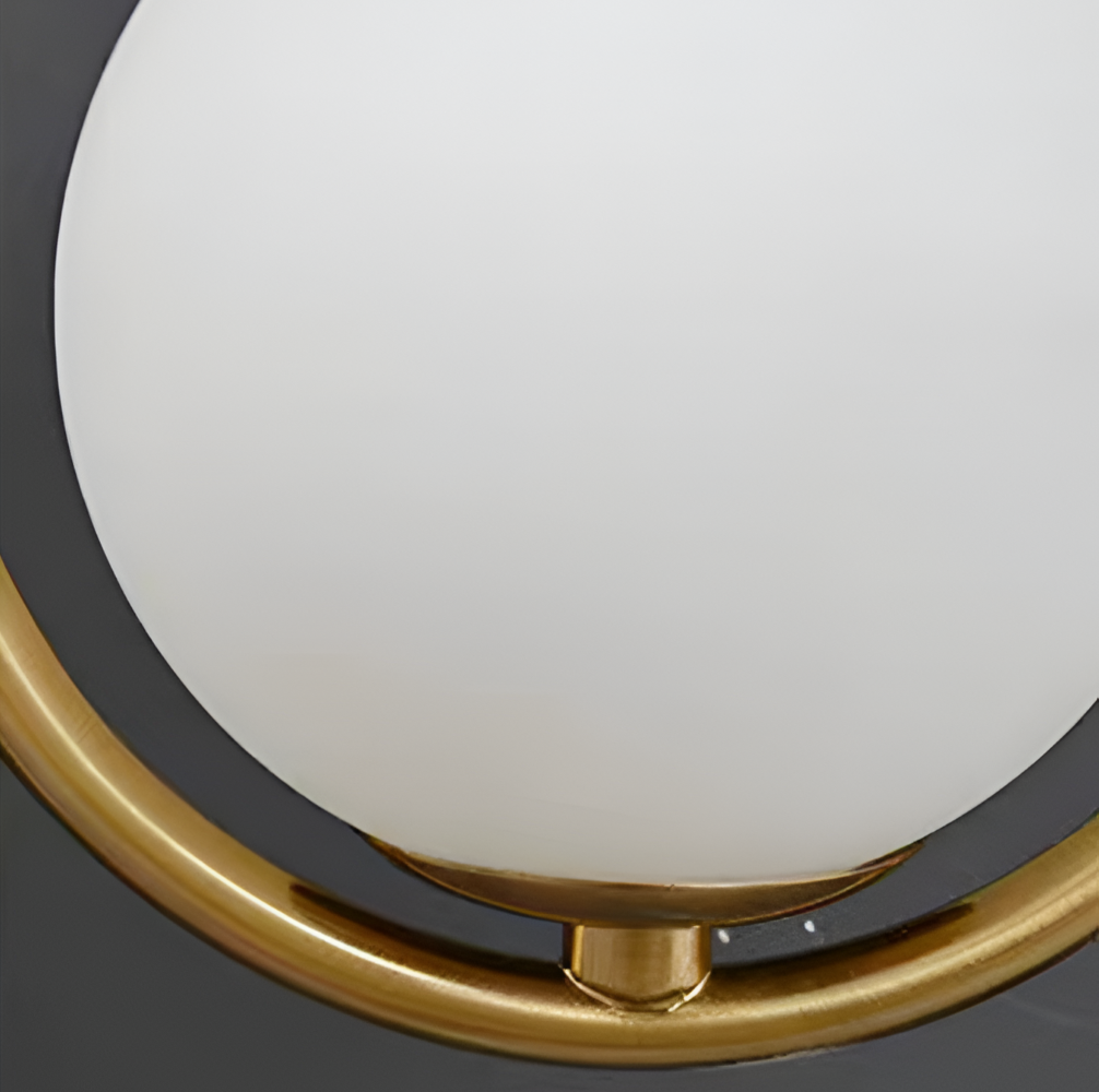 Frendorf | ArtLoop Wandleuchte - Teardrop Frosted Glass Wandlampe - Sphere Wandlampe Design - Artistic Wandleuchten LED