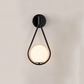 Frendorf | ArtLoop Wandleuchte - Teardrop Frosted Glass Wandlampe - Sphere Wandlampe Design - Artistic Wandleuchten LED