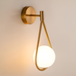 Frendorf | ArtLoop Wandleuchte - Teardrop Frosted Glass Wandlampe - Sphere Wandlampe Design - Artistic Wandleuchten LED