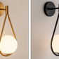 Frendorf | ArtLoop Wandleuchte - Teardrop Frosted Glass Wandlampe - Sphere Wandlampe Design - Artistic Wandleuchten LED