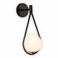 Frendorf | ArtLoop Wandleuchte - Teardrop Frosted Glass Wandlampe - Sphere Wandlampe Design - Artistic Wandleuchten LED