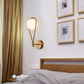 Frendorf | ArtLoop Wandleuchte - Teardrop Frosted Glass Wandlampe - Sphere Wandlampe Design - Artistic Wandleuchten LED