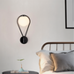 Frendorf | ArtLoop Wandleuchte - Teardrop Frosted Glass Wandlampe - Sphere Wandlampe Design - Artistic Wandleuchten LED