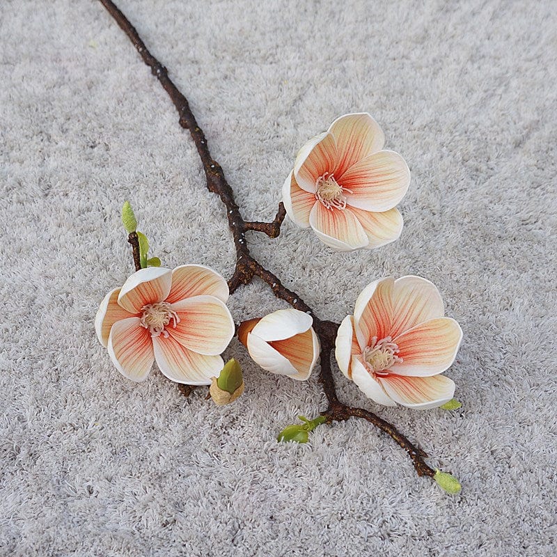 Frendorf | Künstliche 3 Köpfe Magnolienblumen