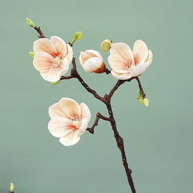 Frendorf | Künstliche 3 Köpfe Magnolienblumen