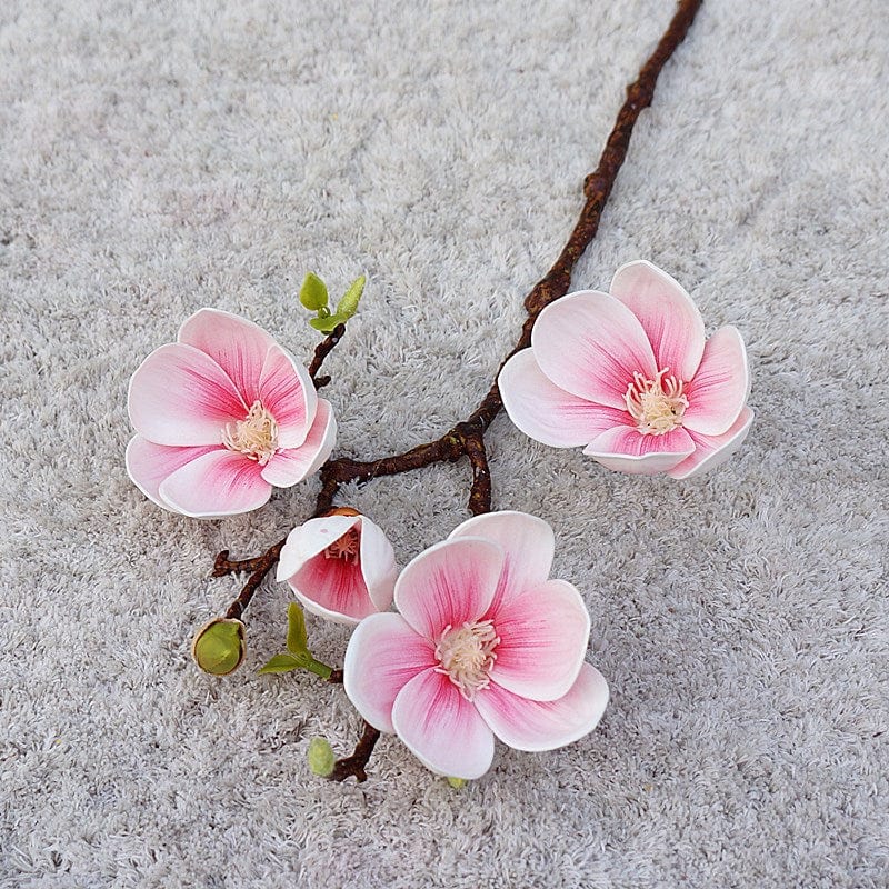 Frendorf | Künstliche 3 Köpfe Magnolienblumen