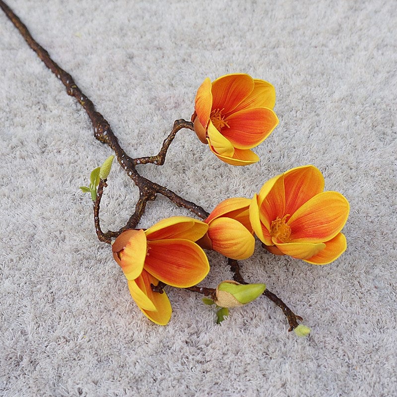 Frendorf | Künstliche 3 Köpfe Magnolienblumen