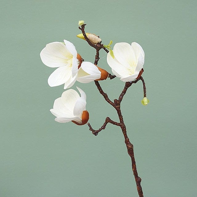 Frendorf | Künstliche 3 Köpfe Magnolienblumen